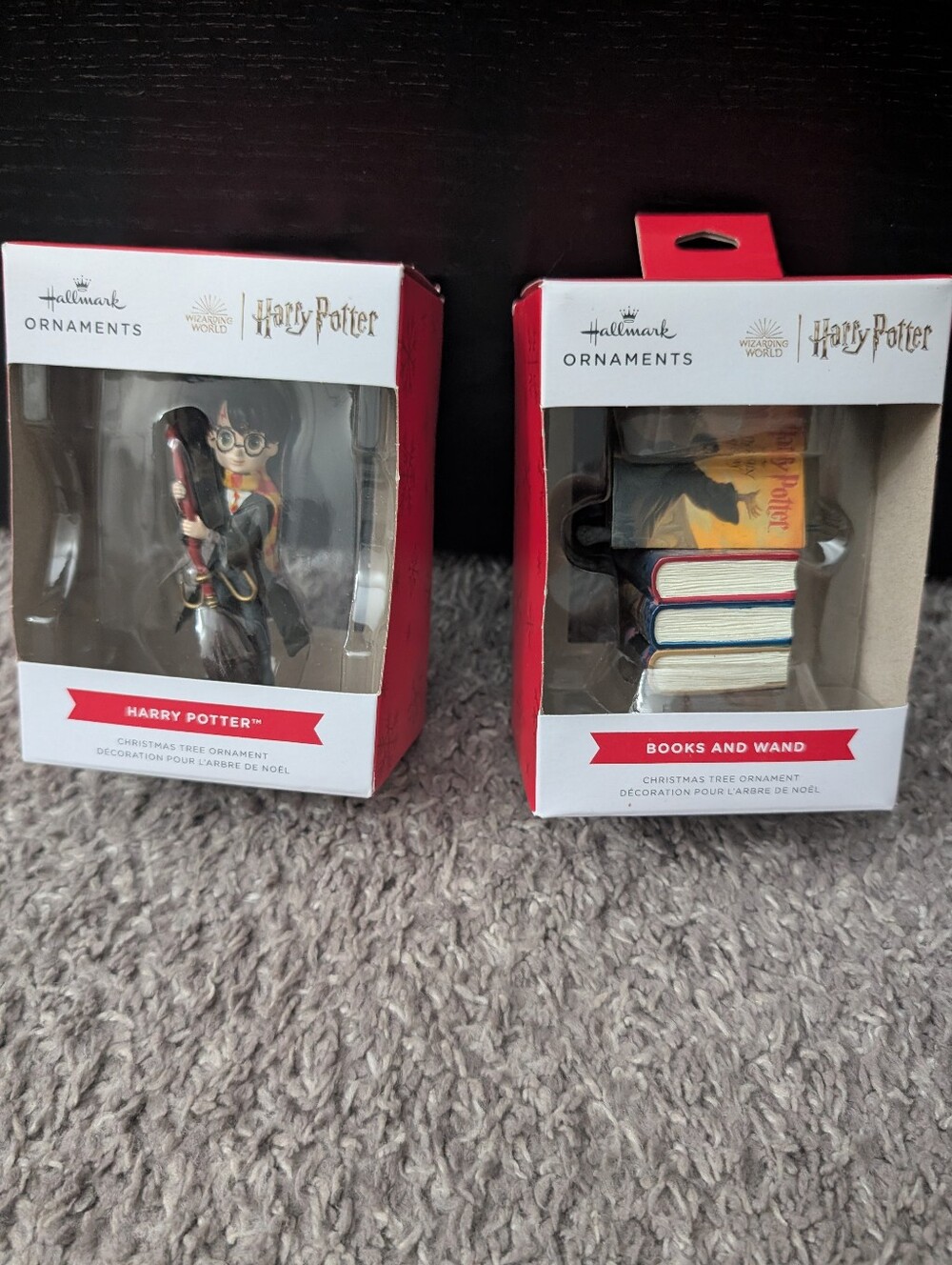 Two Harry Potter Ornaments